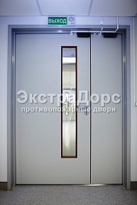 Полуторная огнеупорная дверь для больницы ДОП